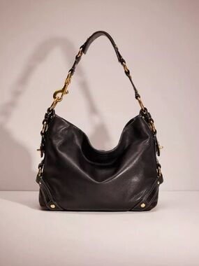 Coach Carly Black Leather shoulder bag